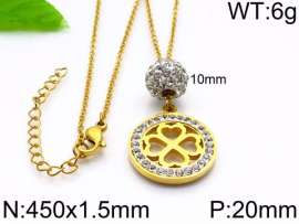 Stainless Steel Stone Necklace
