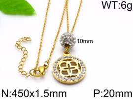Stainless Steel Stone Necklace