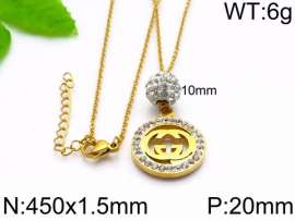 Stainless Steel Stone Necklace