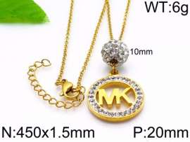 Stainless Steel Stone Necklace