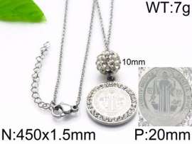 Stainless Steel Stone Necklace