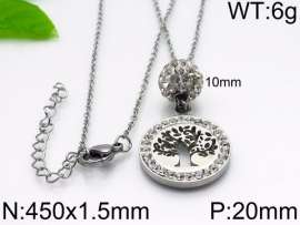 Stainless Steel Stone Necklace