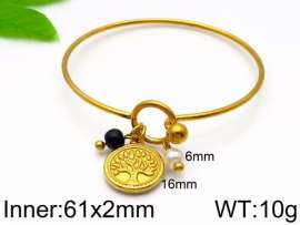 Stainless Steel Gold-plating Bangle