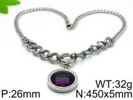 Stainless Steel Stone Necklace