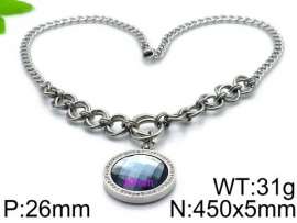 Stainless Steel Stone Necklace