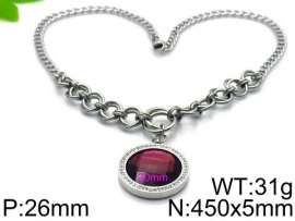 Stainless Steel Stone Necklace