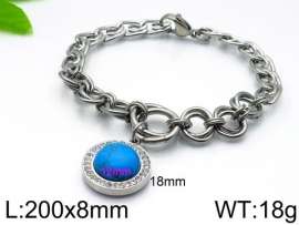 Stainless Steel Stone Bracelet