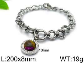 Stainless Steel Stone Bracelet