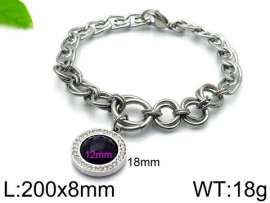 Stainless Steel Stone Bracelet