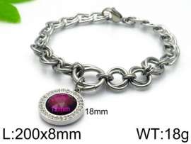 Stainless Steel Stone Bracelet