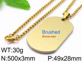 SS Gold-Plating Necklace
