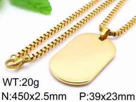 SS Gold-Plating Necklace