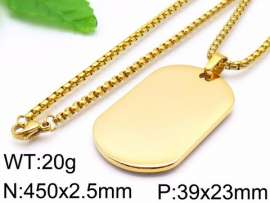 SS Gold-Plating Necklace