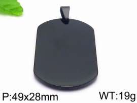 Stainless Steel Black-plating Pendant