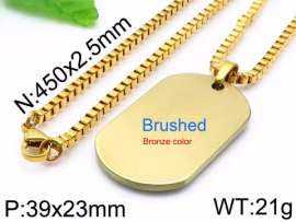 SS Gold-Plating Necklace