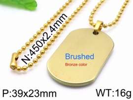 SS Gold-Plating Necklace