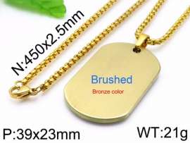SS Gold-Plating Necklace