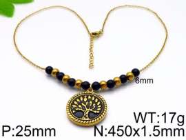 SS Gold-Plating Necklace