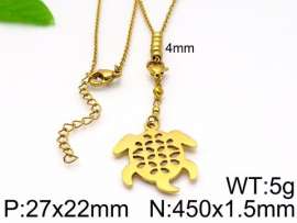 SS Gold-Plating Necklace