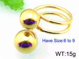 Stainless Steel Gold-plating Ring