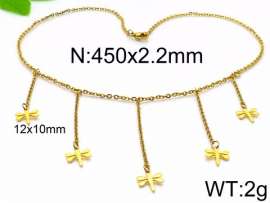 SS Gold-Plating Necklace