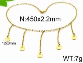 SS Gold-Plating Necklace