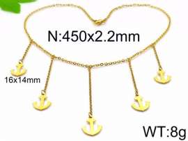 SS Gold-Plating Necklace