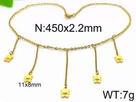 SS Gold-Plating Necklace