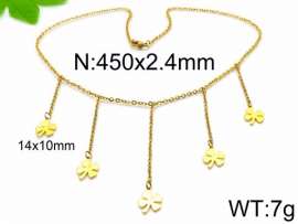 SS Gold-Plating Necklace