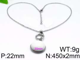Stainless Steel Stone & Crystal Necklace