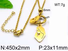 SS Gold-Plating Necklace