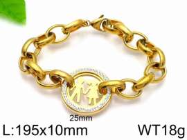 Stainless Steel Stone Bracelet