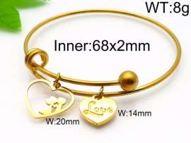 Stainless Steel Gold-plating Bangle