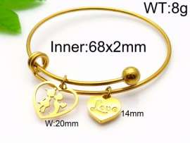 Stainless Steel Gold-plating Bangle