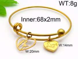 Stainless Steel Gold-plating Bangle