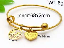 Stainless Steel Gold-plating Bangle