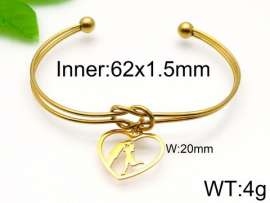 Stainless Steel Gold-plating Bangle