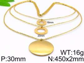 SS Gold-Plating Necklace