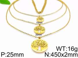 SS Gold-Plating Necklace