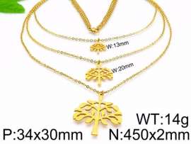 SS Gold-Plating Necklace