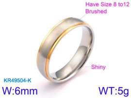 Stainless Steel Gold-plating Ring