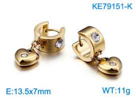 Stainless Steel Stone&Crystal Earring
