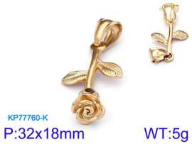 Stainless Steel Gold-plating Pendant