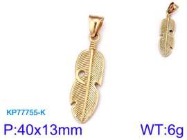 Stainless Steel Gold-plating Pendant