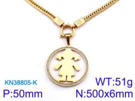 SS Gold-Plating Necklace