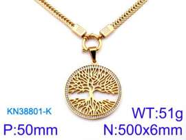 SS Gold-Plating Necklace