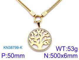 SS Gold-Plating Necklace