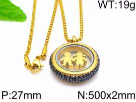 Stainless Steel Stone Necklace