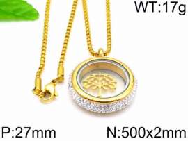 Stainless Steel Stone Necklace