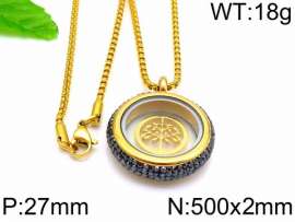 Stainless Steel Stone Necklace